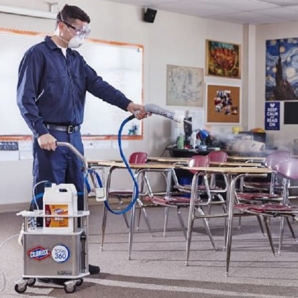 Most effective surface cleaner for schools during cold and flu season